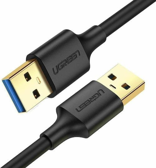 Ugreen USB 3.0 Cable USB-A male - USB-A male Μαύρο 0.5m (10369)